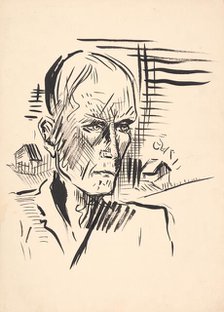 Male portrait I., 1930s. Creator: Arnold Peter Weisz-Kubincan.