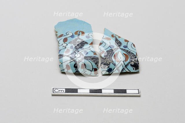 Fragment of a bowl, Saljuq period, early 13th century. Creator: Unknown.