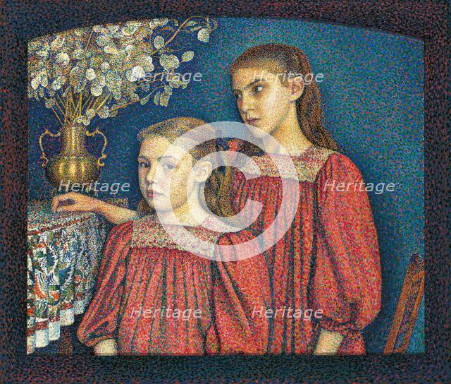 The Two Sisters or The Serruys Sisters, 1894. Creator: Georges Lemmen.