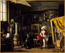 Studio of the painter T. B. Bitter (1781-1832), between 1819 and 1825. Creator: TB Bitter.