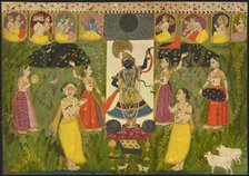 Worship of Shri Nathji, ca. 1700. Creator: Unknown.