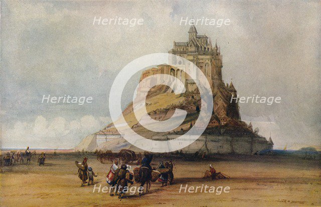'Mont St. Michel', c1861. Artist: William Callow.