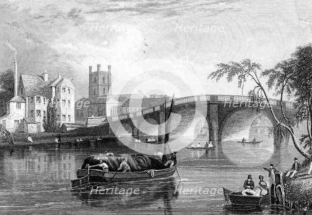 Henley Bridge, Henley-on-Thames, London, 1803. Artist: Unknown