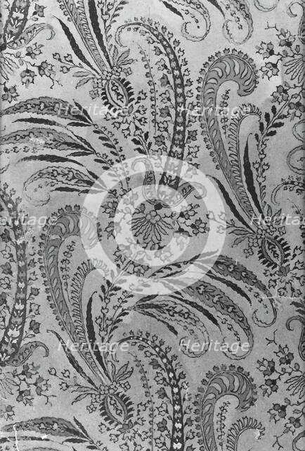 Book of 81 Painted Designs for Woven Textiles (Volume I), France, 1815/40s. Creator: Unknown.