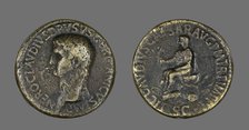 Sestertius (Coin) Portraying Drusus, 43. Creator: Unknown.