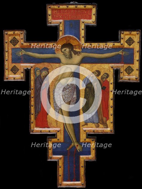 Crusifix, c. 1260-1270. Artist: Master of Saint Francis, (Maestro di San Francesco) (active 1260-1280)