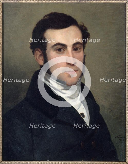 Portrait of unknown person, perhaps Alexandre-Auguste Ledru-Rollin, 1833. Creator: Alphonse Lavaudan.