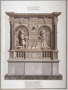 Monument to Richard Allington in Rolls Chapel, Chancery Lane, City of London, 1800. Artist: Frederick Nash