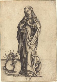 Saint Margaret, c. 1480/1490. Creator: Israhel van Meckenem.