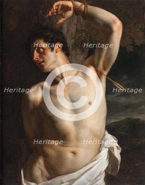 Saint Sebastian, c1820-1850s. Creator: Paul Delaroche.