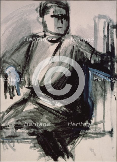 Self-portrait, 1934. Artist: Yermolayeva, Vera Mikhailovna (1893-1938)