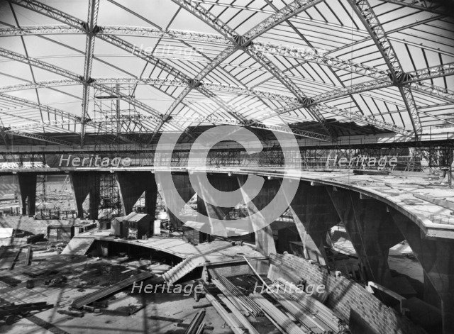 Dome of Discovery under construction, Festival of Britain, South Bank, Lambeth, London, 1950. Artist: Unknown.