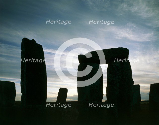 Stonehenge, Wiltshire. Artist: Unknown.