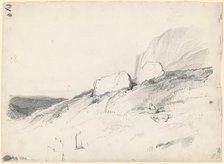 Rocky Landscape, c. 1835-1840. Creator: Seth Wells Cheney.