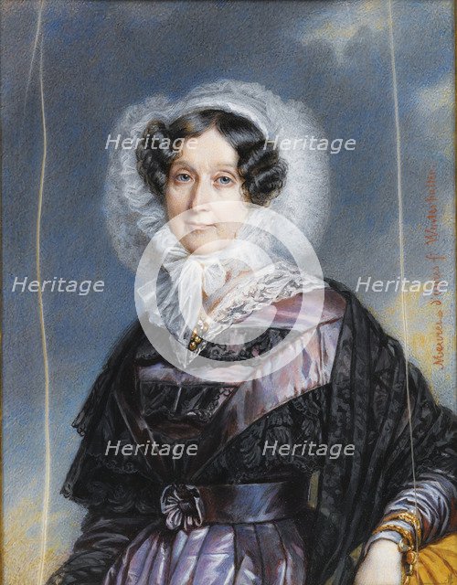 Portrait of Adélaïde d'Orléans (1777-1847). Artist: Meuret, François (1800-1887)