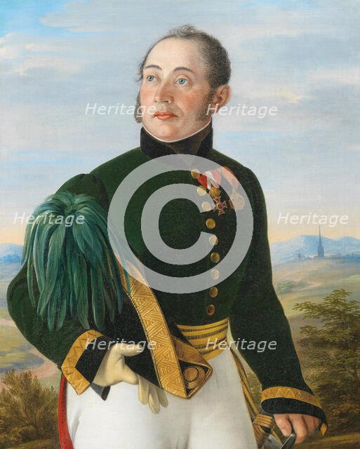 Portrait of Field Marshal Lieutenant Friedrich von Spannoghe (1782-1850), 1830. Creator: Stöhr, Philipp (1795-1856).