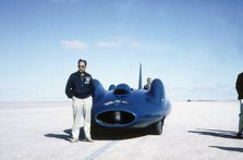 Donald Campbell with Bluebird CN7 on Lake Eyre, Australia
