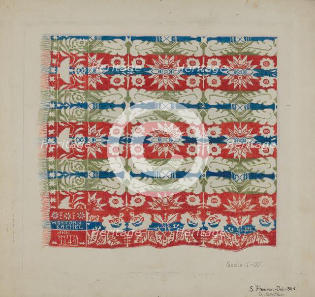 Woven Quilt, c. 1937. Creator: Samuel Fineman.