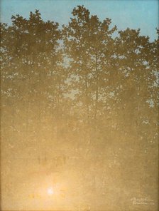 Sunset. Fontainebleau, 1900. Creator: Valdemar Moller.