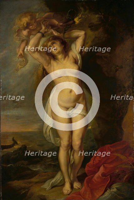 Andromeda, about 1640s. Creator: Workshop of Peter Paul Rubens.