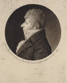 Portrait of the violinist and composer Jean Nicolas Auguste Kreutzer (1778-1832), 1808. Creator: Quenedey, Edmé (1756-1830).