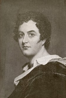Lord Byron, English Romantic poet, c1820s. Artist: Unknown