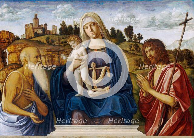 Madonna and Child with Saint Jerome and Saint John the Baptist, c. 1492/1495. Creator: Giovanni Battista Cima da Conegliano.