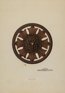 Perforated Rosette, 1938. Creator: Edward Unger.