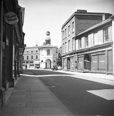 Clock tower, High Street, Godalming, Surrey, c1955.  Creator: Arthur Charles Kirby Ware.