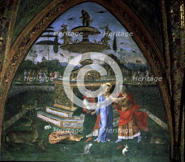 Legend of the pure Suzanne', 1492 - 1495, fresco by Il Pinturicchio.