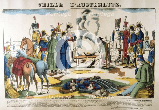 The eve of Austerlitz, 1 December 1805, (19th century). Artist: Anon