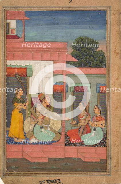 Panchama Ragini: Page from a Ragamala Series (Garland of Musical Modes) , ca. 1640. Creator: Unknown.