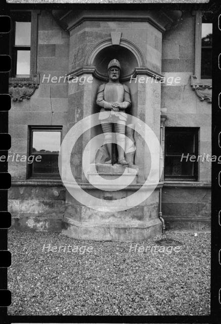 Statue of a knight, Netherby Hall, Arthuret, Cumbria, c1955-c1980. Creator: Ursula Clark.