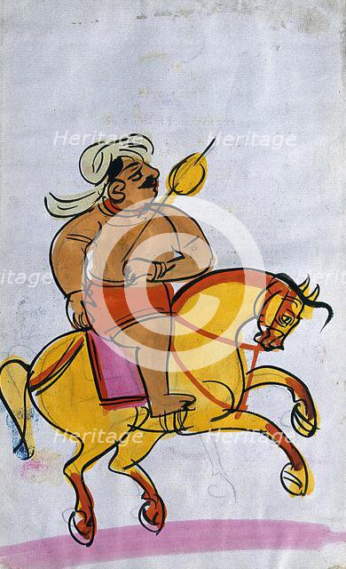 A warrior on horseback. Creator: Unknown.