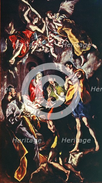  'The Adoration of the Shepherds', by El Greco.