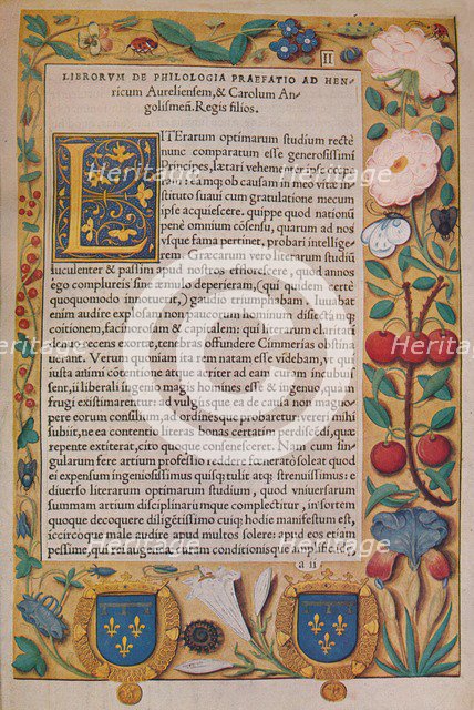 'De Philologia', c1530 (1947). Artist: Guillaume Bude.