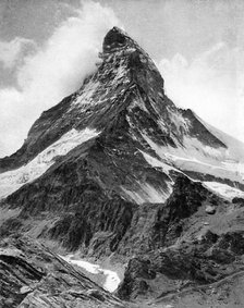 The Matterhorn, the Alps, 20th century. Artist: Unknown