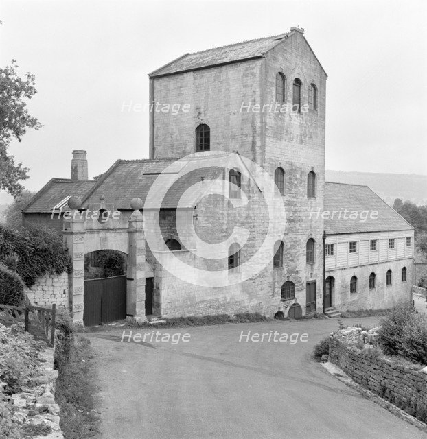 Exterior view of an unidentified watermill in Batheaston, Avon, 1945. Artist: Eric de Maré