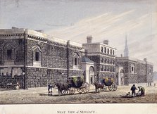 Newgate Prison, Old Bailey, London, c1815. Artist: George Shepherd