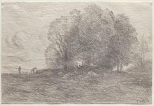 Group of Trees, 1858. Creator: Jean Baptiste Camille Corot (French, 1796-1875).