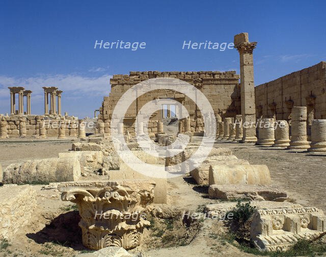 Ruins, Palmyra (Oasis Tadmor), Syria, 2001. Creator: LTL.