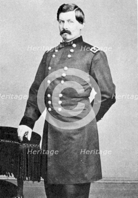 George Brinton McClellan, American soldier, 1861. Artist: Unknown