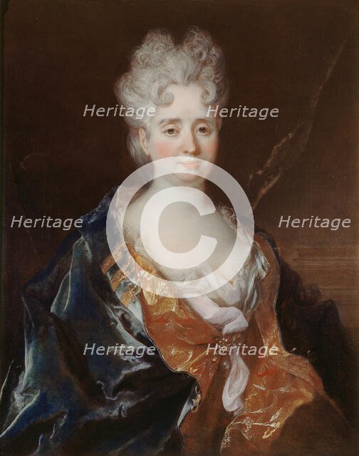 Portrait of Anne-Thérèse de Marguenat de Courcelles, marquise de Lambert, c. 1710. Creator: Largillière, Nicolas, de (1656-1746).
