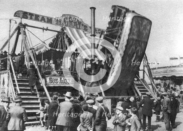 'Steam yacht', a bank holiday fairground attraction on Hamstead Heath, London, 1926-1927. Artist: Unknown
