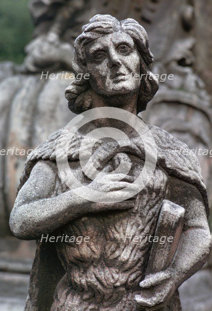 Statue of St John the Baptist. Artist: Unknown