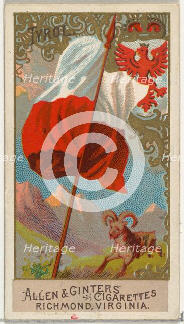 Tyrol, from Flags of All Nations, Series 2 (N10) for Allen & Ginter Cigarettes Brands, 1890. Creator: Allen & Ginter.
