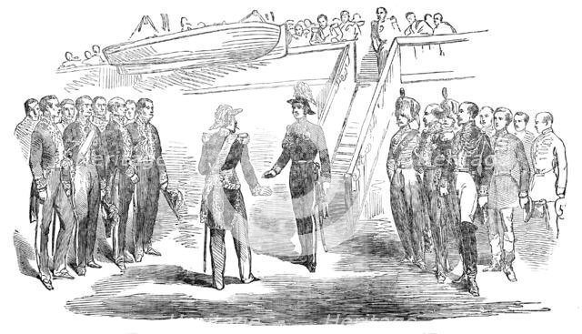 The Meeting of His Royal Highness Prince Albert and the Emperor of the French, at Boulogne, 1854. Creator: Unknown.