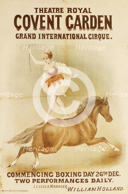 Woman bareback rider, (c1900?). Artist: Unknown