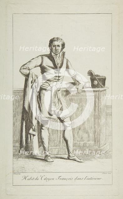Inside Attire of the French Citizen, 1794. Creator: Vivant Denon.