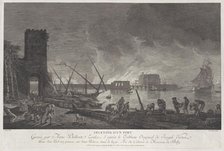 Burning of a Port, ca. 1760-80. Creator: Anne Philiberte Coulet.